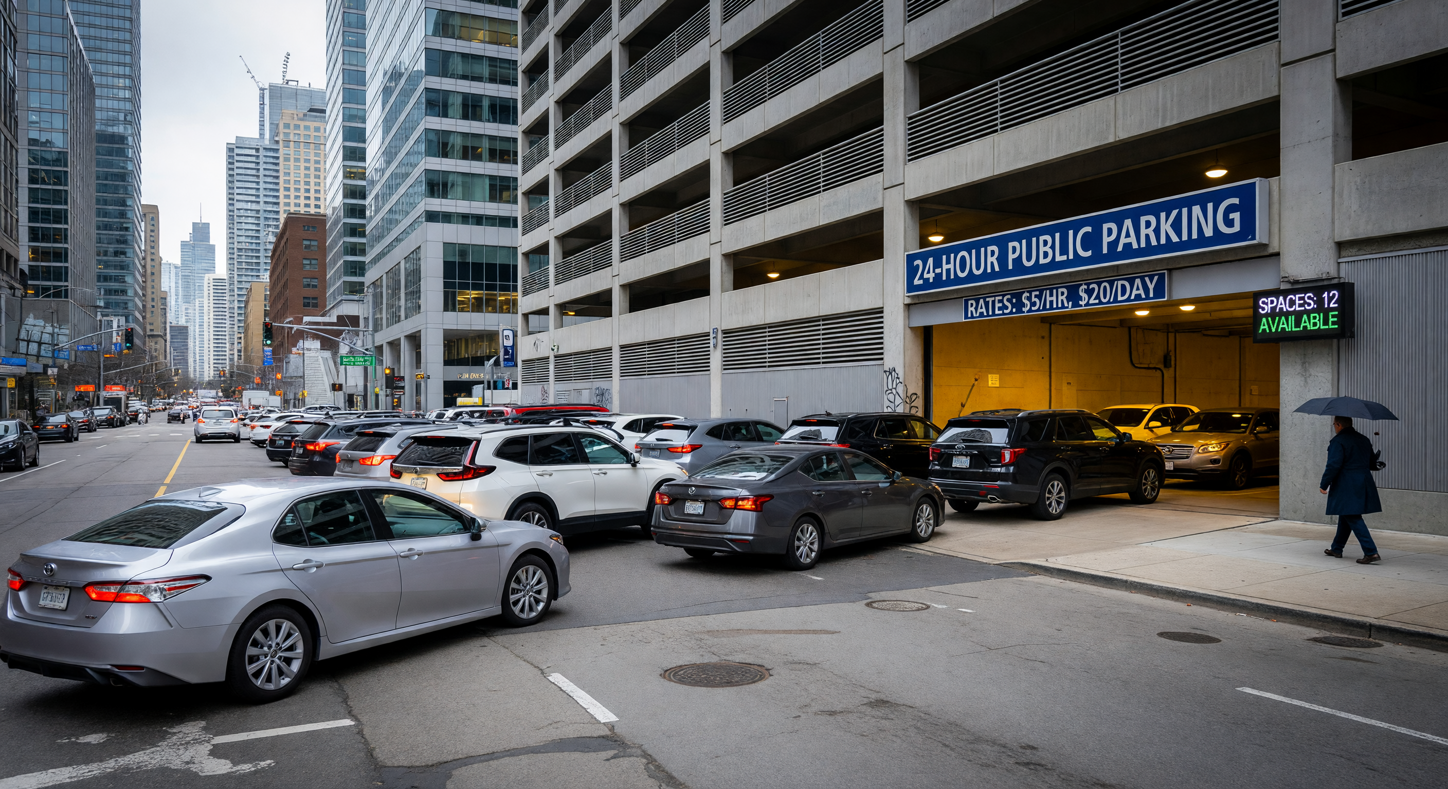 How to Size Your Parking Entry Lanes: A D/D/c Queueing Theory Primer